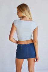Tallulah Denim Micro Mini Skort