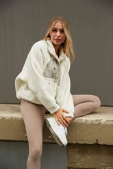 Maverick Fleece Jacket in White