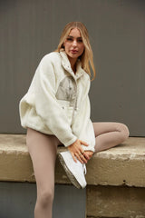 Maverick Fleece Jacket in White