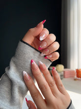 Spring Red Flower Nails