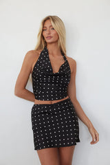 Kendra Polka Dot Mini Skort