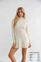 Millie Knit Turtleneck Mini Dress