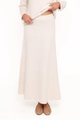 Willis Knitted Skirt - Cream