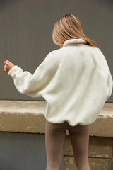 Maverick Fleece Jacket in White