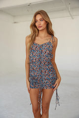 Lily Floral Cinched Mini Dress