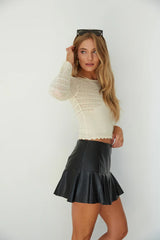 Sandy Pointelle Knit Top