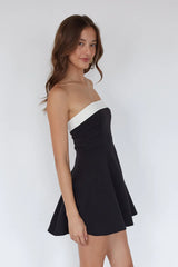 Natalya Contrast Babydoll Mini Dress