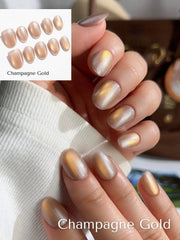 Cat eye glass nails - Pure Edition