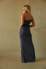 Felicia One Shoulder Twist Front Maxi Dress