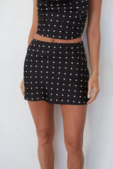 Kendra Polka Dot Mini Skort