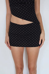 Leena Polka Dot Micro Mini Skort