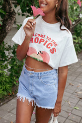 The Tropics Graphic Tee - White