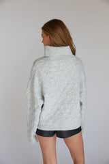 August Cable Knit Turtleneck Sweater
