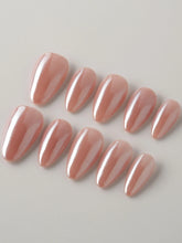 Chrome Nails Peachy PINK