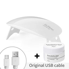 UV Lamp and Solid Nail Glue