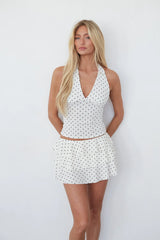 Gracie Polka Dot Halter Top