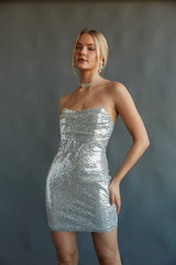 Karina Sequin Corset Bodycon Mini Dress