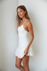 Livia One Shoulder Lace Mini Dress