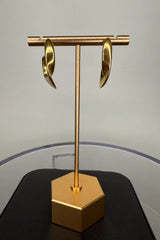 Misha Abstract Hoop Earrings