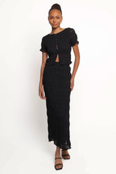Valana Skirt - Black Midnight