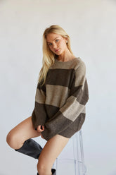 Reese Oversized Striped Sweater