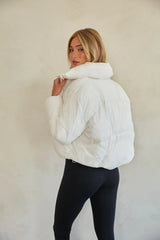Violet Cloud Puffer Jacket