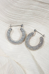 LUV AJ Pave Baby Amalfi Hoops