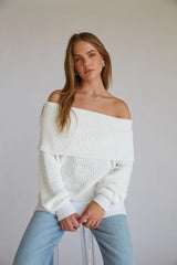 Kayla Plush Off the Shoulder Sweater
