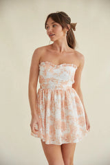 Kaylie Floral Eyelet Lace Mini Dress