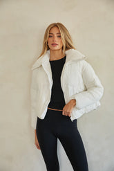 Violet Cloud Puffer Jacket