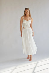 Daphne Rosette Lace Corset Top