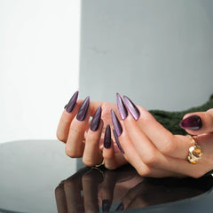 Mauve Nail Color Cat-eye