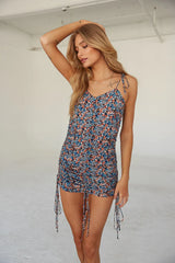 Lily Floral Cinched Mini Dress