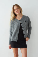 Rory Button Up Bow Cardigan