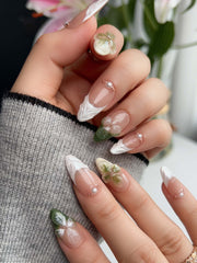 Duchess Olive 3D Floral Press-On Nails