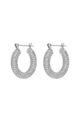 LUV AJ Pave Baby Amalfi Hoops