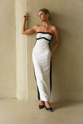 Meredith Contrast Bodycon Midi Dress