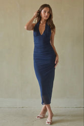 Enya Mesh Midi Dress