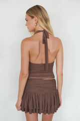 Alexi Mesh Mini Ruffle Skort