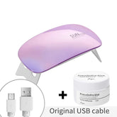 UV Lamp and Solid Nail Glue