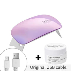 UV Lamp and Solid Nail Glue