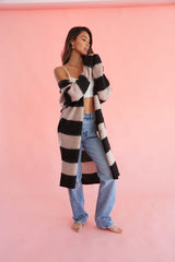 Alexis Striped Sweater Duster
