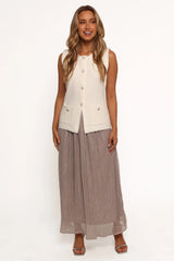 Tricia Maxi Skirt - Silver
