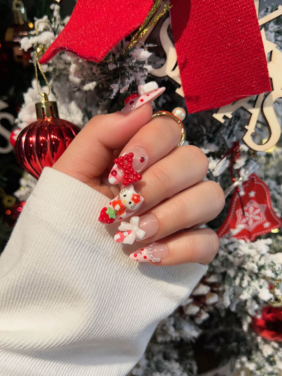 Red Kitty Nails Berry Darling