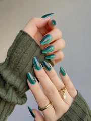 Emerald Green Nail Designs Cat-eye Nails