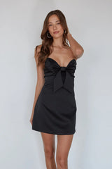 Jillian Strapless Bow Mini Dress
