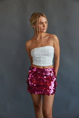 Holly Disc Sequin Mini Skirt