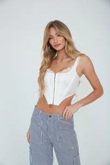 Adrie Satin Corset Top