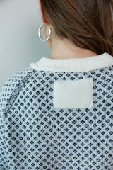 Ramona Ditsy Argyle Sweater