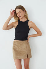 Delara Suede Mini Skort